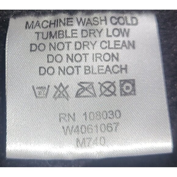 Harriton Men's Large Jacket Full Zip Charcoal Gray Soft Lining Zip Pockets - Picture 7 of 7